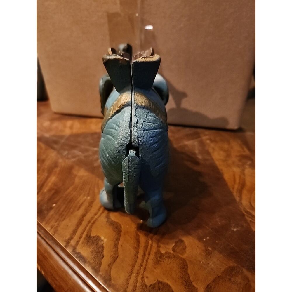 Cast Iron Elephant Mechanical Coin Bank Vintage Working Condition - Picture 3 of 7